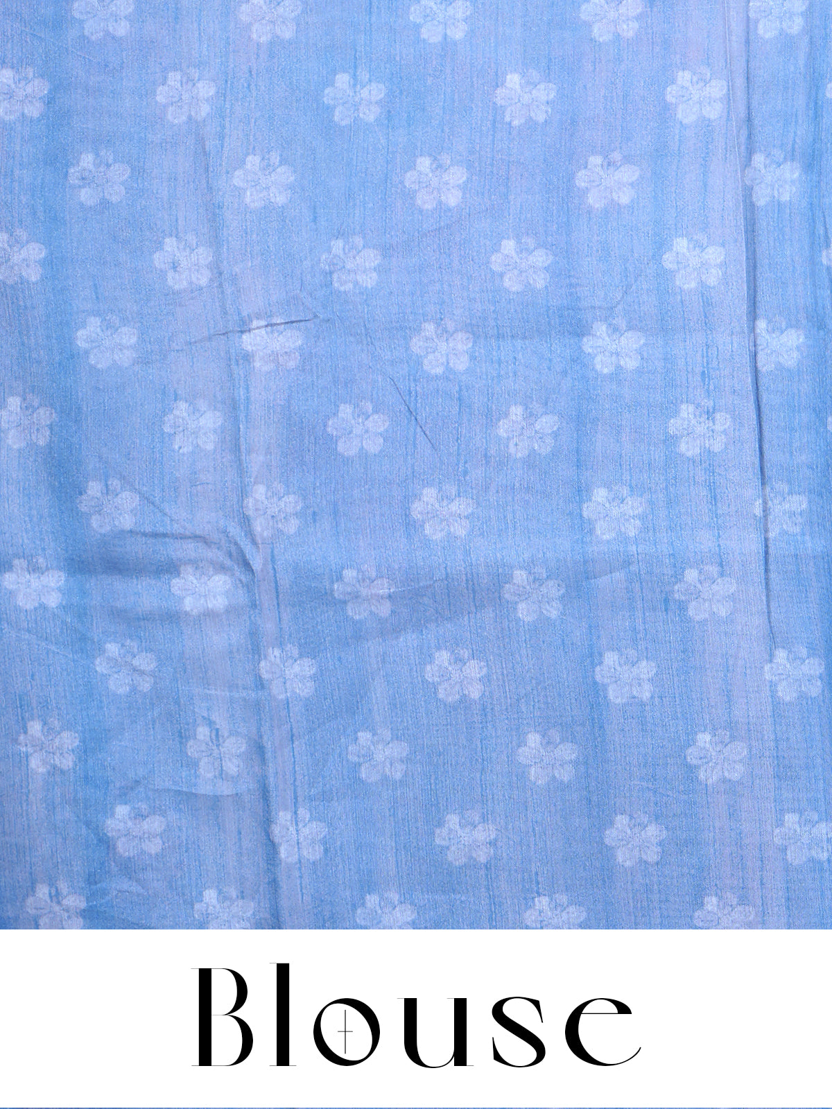 Powder Blue Floral Print with Multicolor Munthi Dola Silk Saree