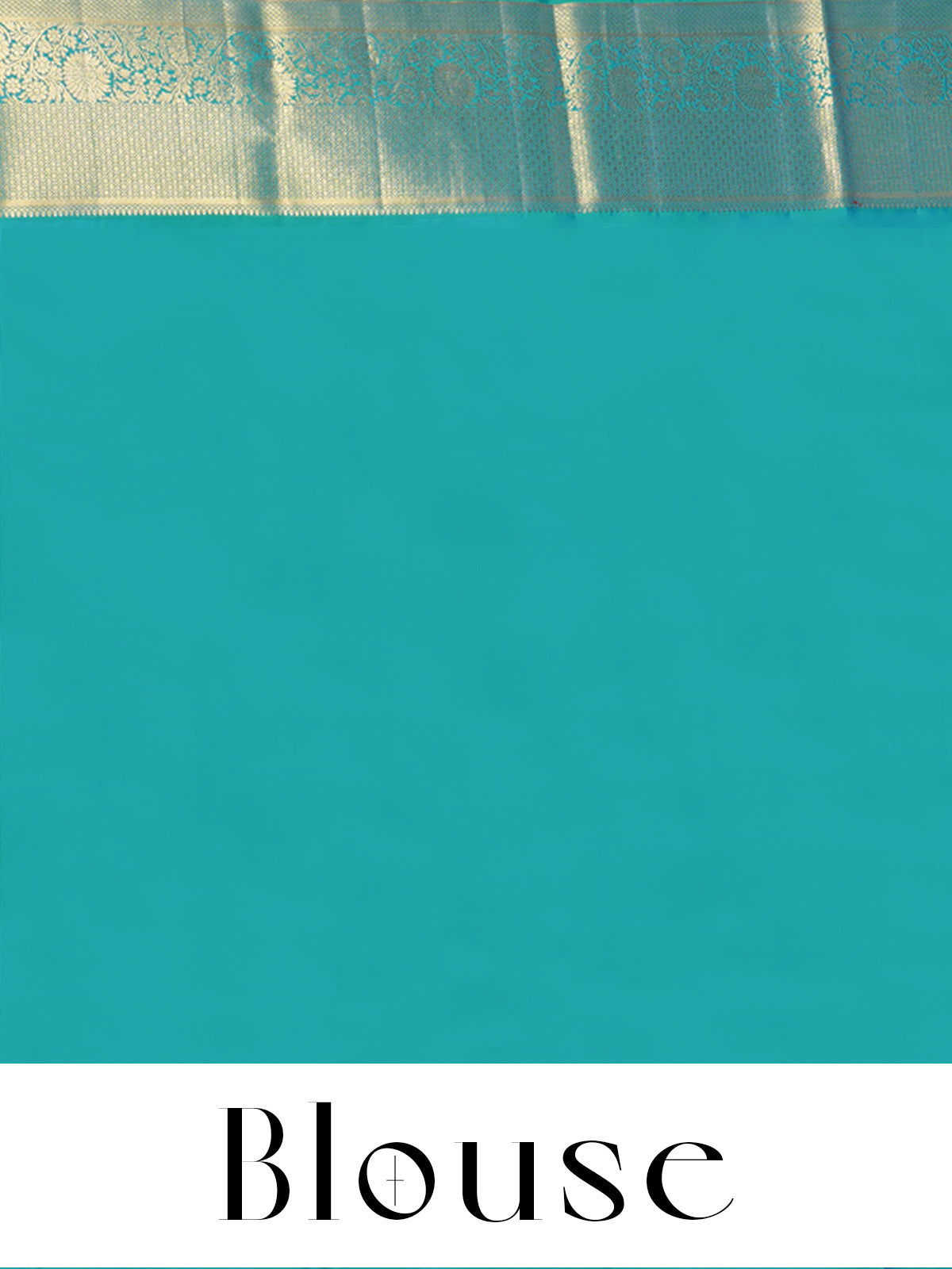 Sea Green Kanchipuram Silk Saree with Golden Zari Weave