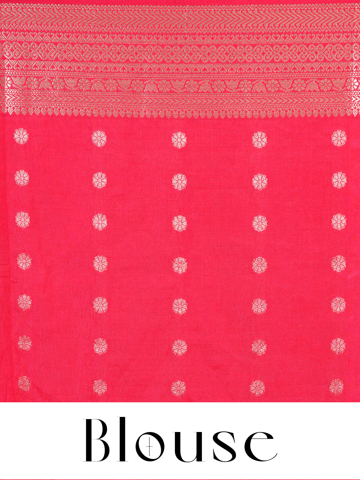 Rani Pink with Gold - Semi Tussar Saree
