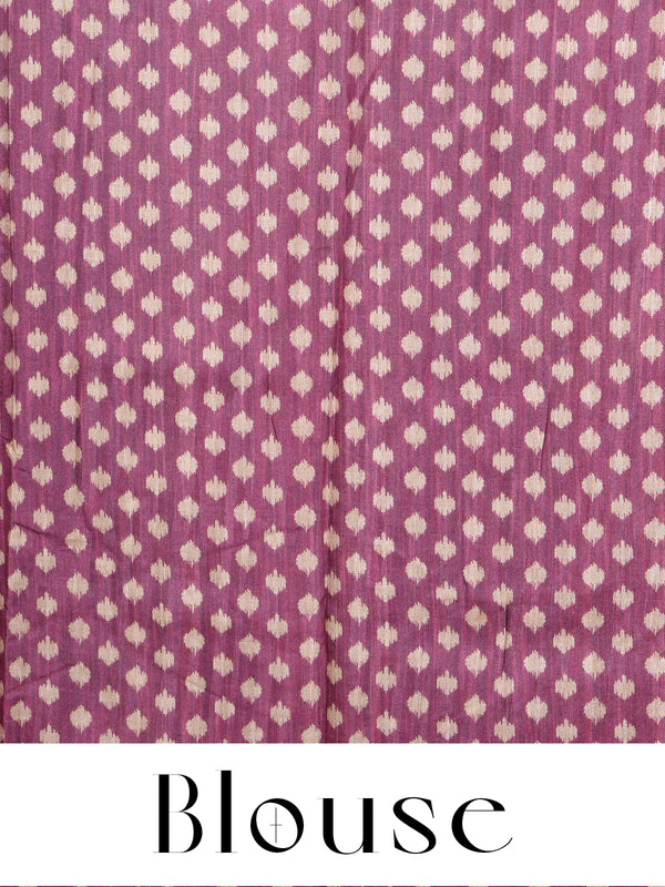 Wine Purple with Antique Gold Munthi Dola Silk Saree