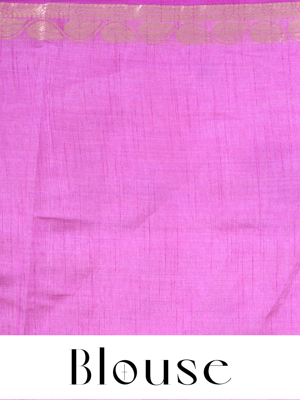 Orchid Pink with Gold - Semi Tussar Saree