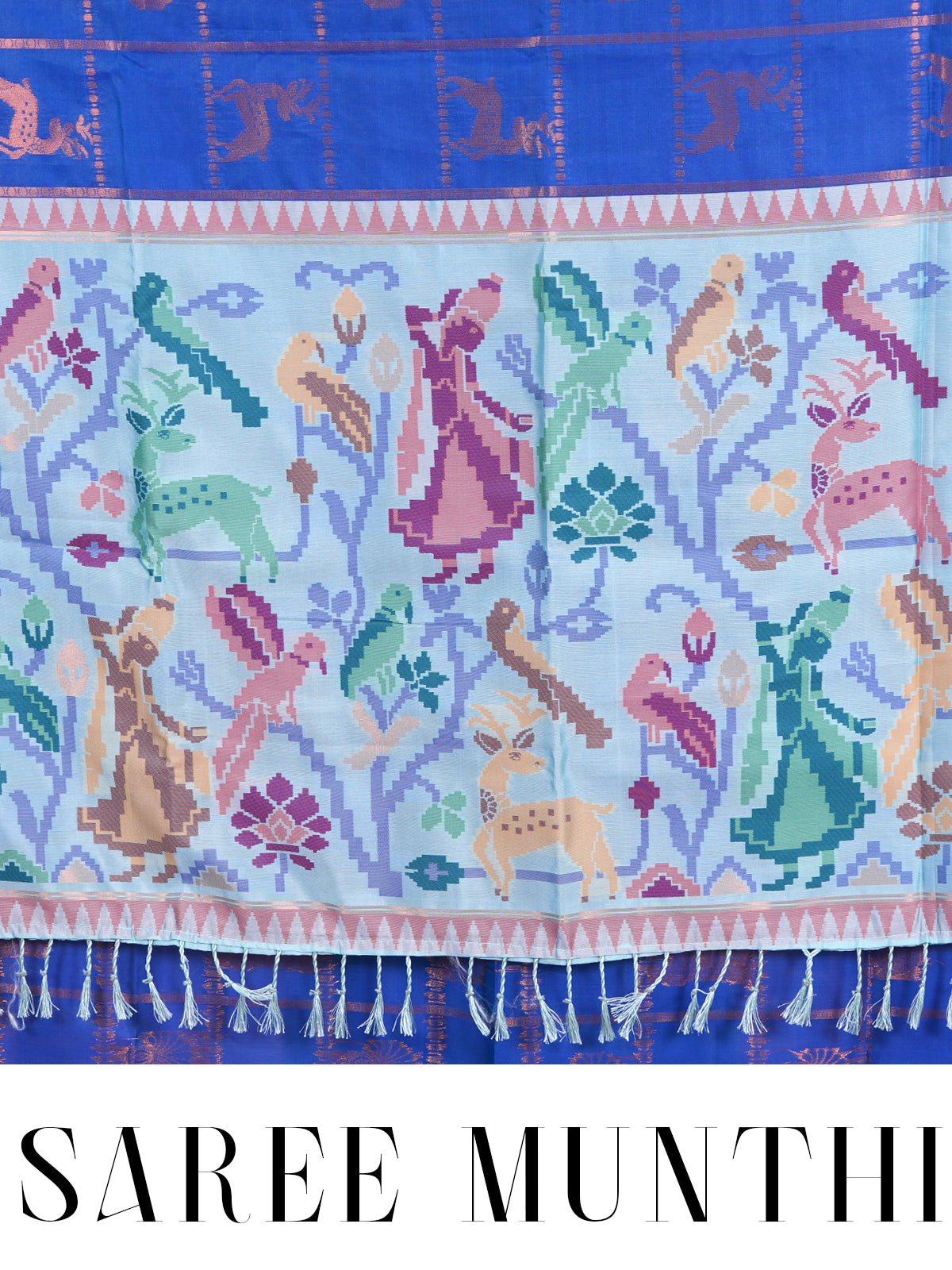 Royal blue Semi Silk Saree