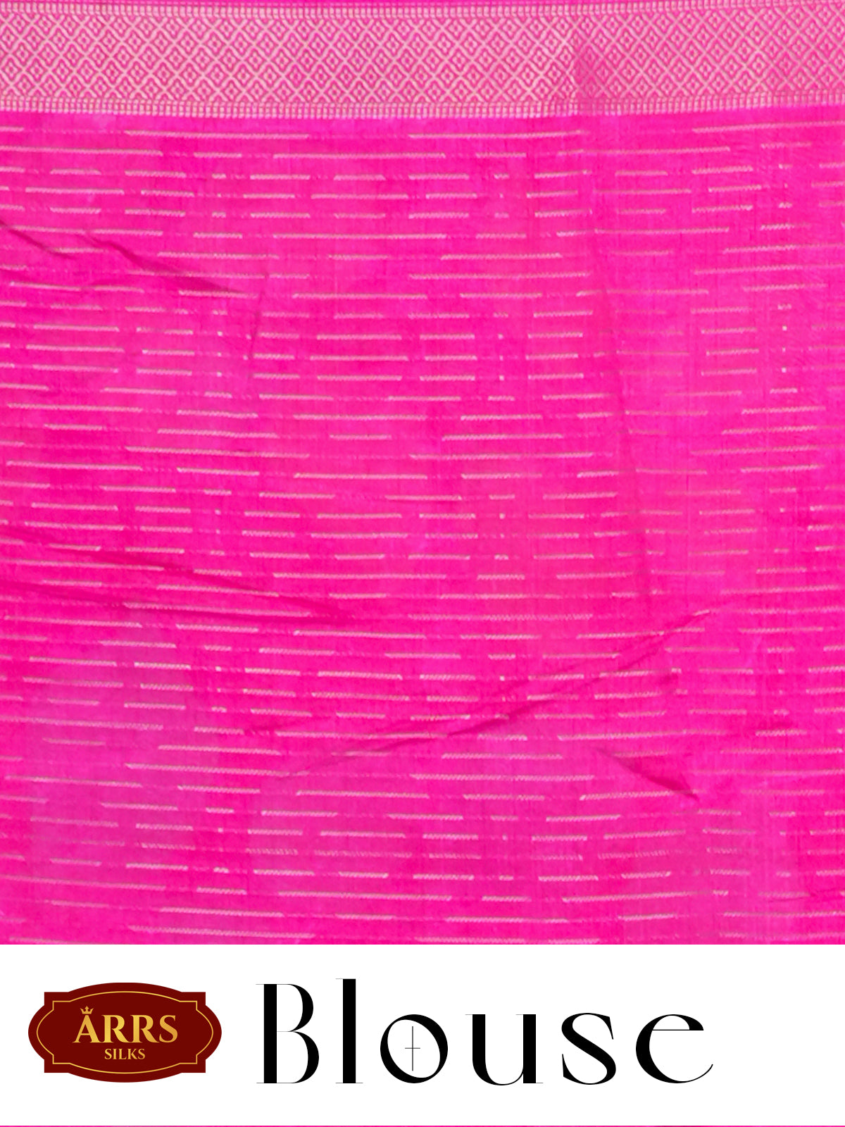 Sea Green with Rani Pink - Semi Raw Silk Saree