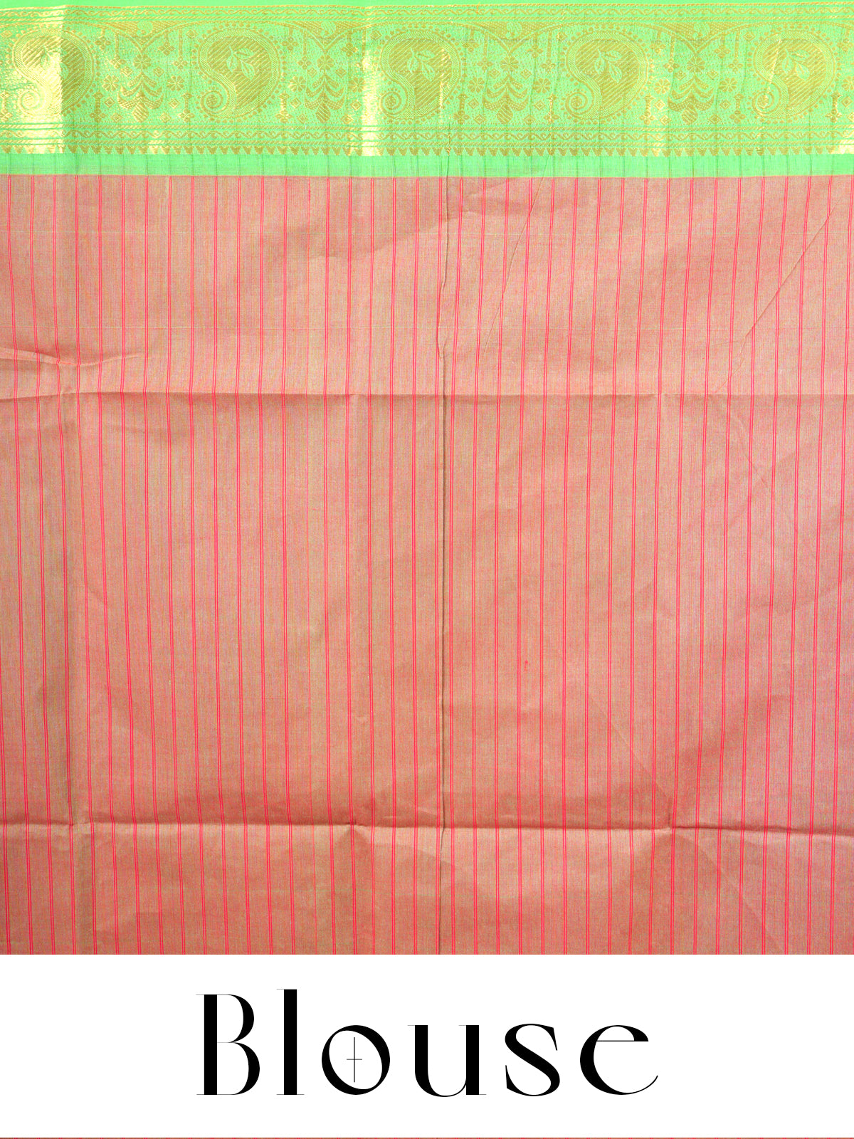 Sandalwood Brown and Parrot Green Chettinad Cotton Saree
