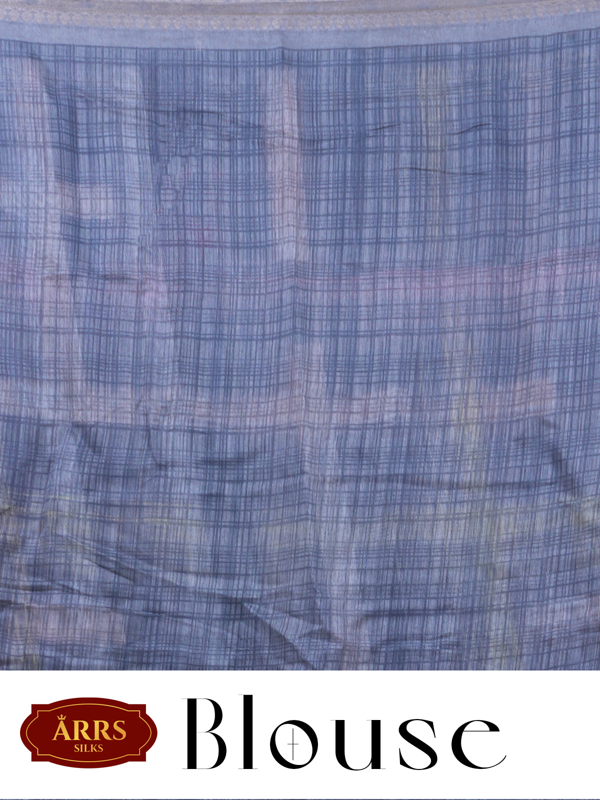 Steel Gray with Silver Zari Pallu - Semi Raw Silk Saree