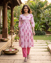 Pink Anarkali Set