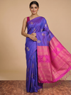 Purple with Pink - Semi Silk Saree