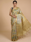 Olive Mustard and Golden Zari with Antique Gold Munthi Dola Silk Saree