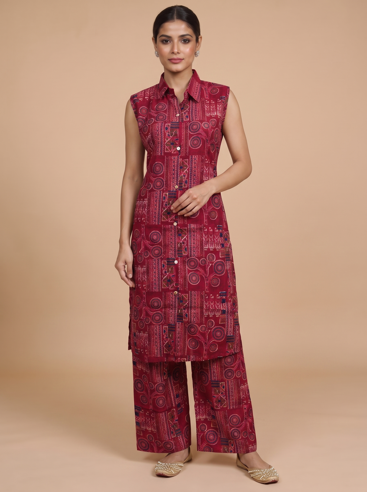 Maroon Co-ord Set