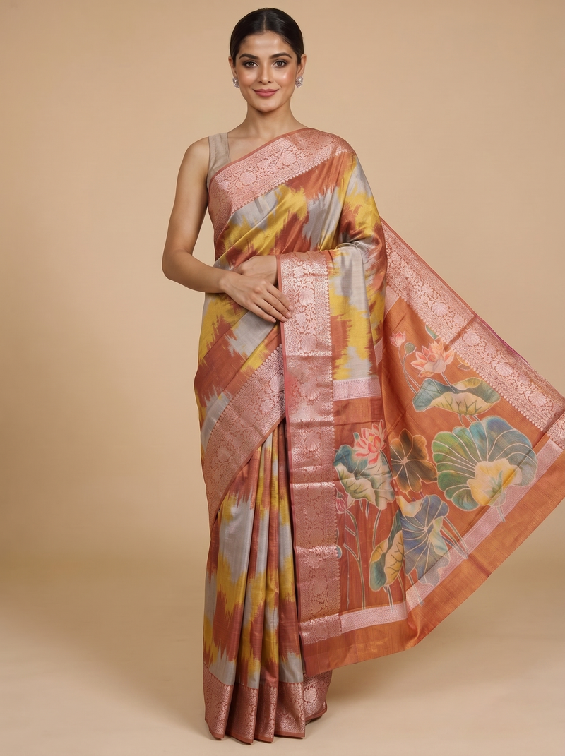 Kanchipuram Pure Mix Sarees
