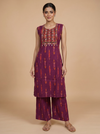 Wine Purple Ready Made Salwar Suit