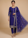 Royal Blue with Royal Blue Dupatta Ready Made Kurti Set