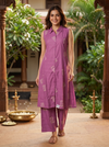 Mauve Purple Ready Made Kurti Set