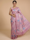 Onion Pink with Multicolor Munthi Dola Silk Saree
