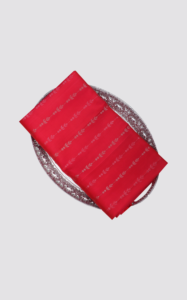 Red Pure Soft Silk Saree
