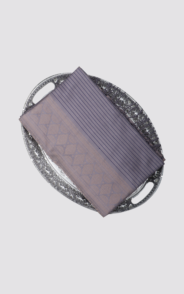 Pastel Grey Pure Soft Silk Saree