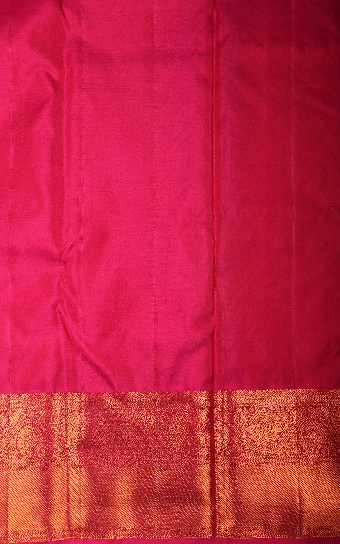Pure Kanjivaram Silk Saree Light Green and Pink with allover Zari Brocade Weaves and Zari Woven Border