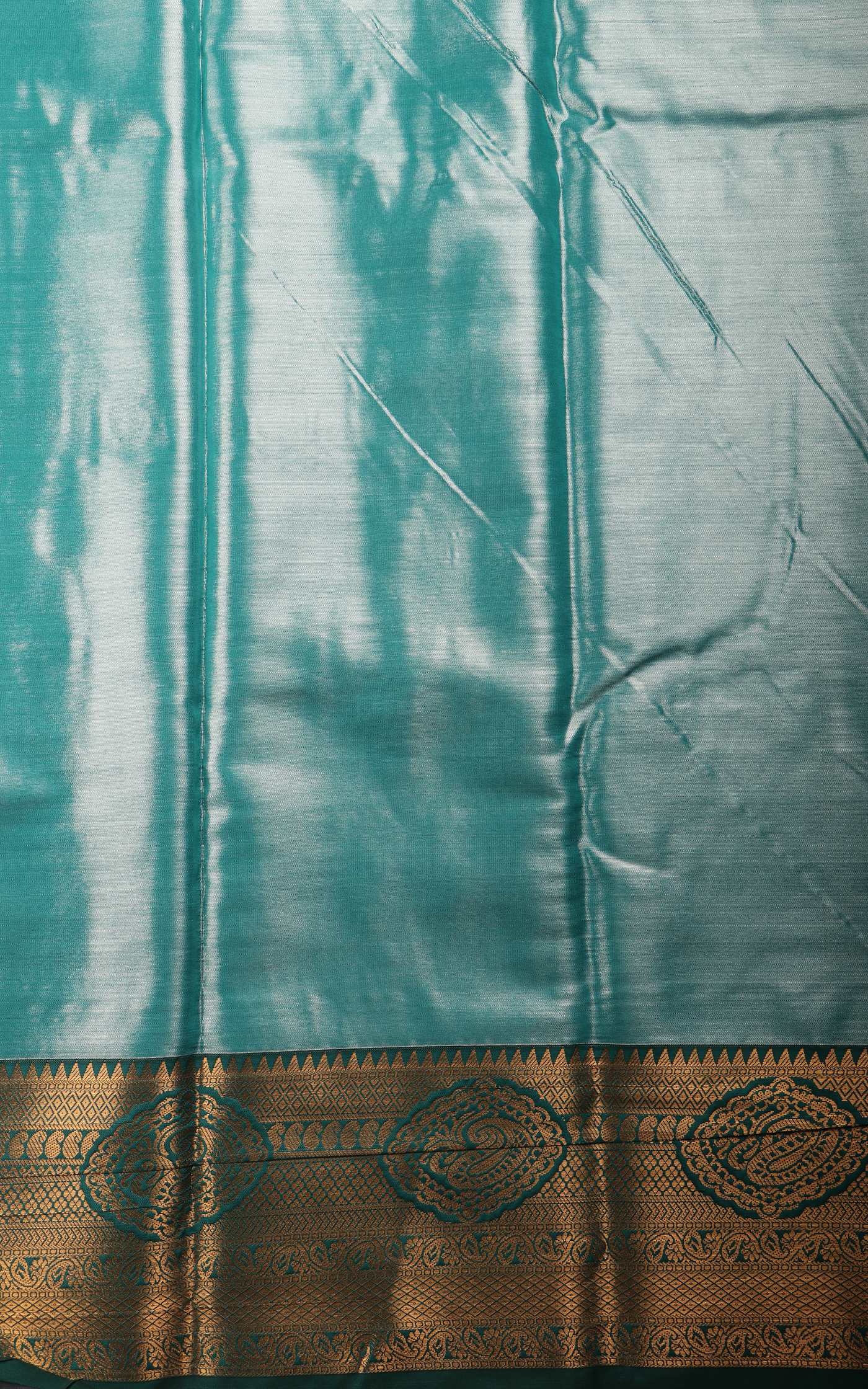 Vichitra Silk Saree Lilac and Green with Allover Zari Brocade Weaves & Zari Woven Border