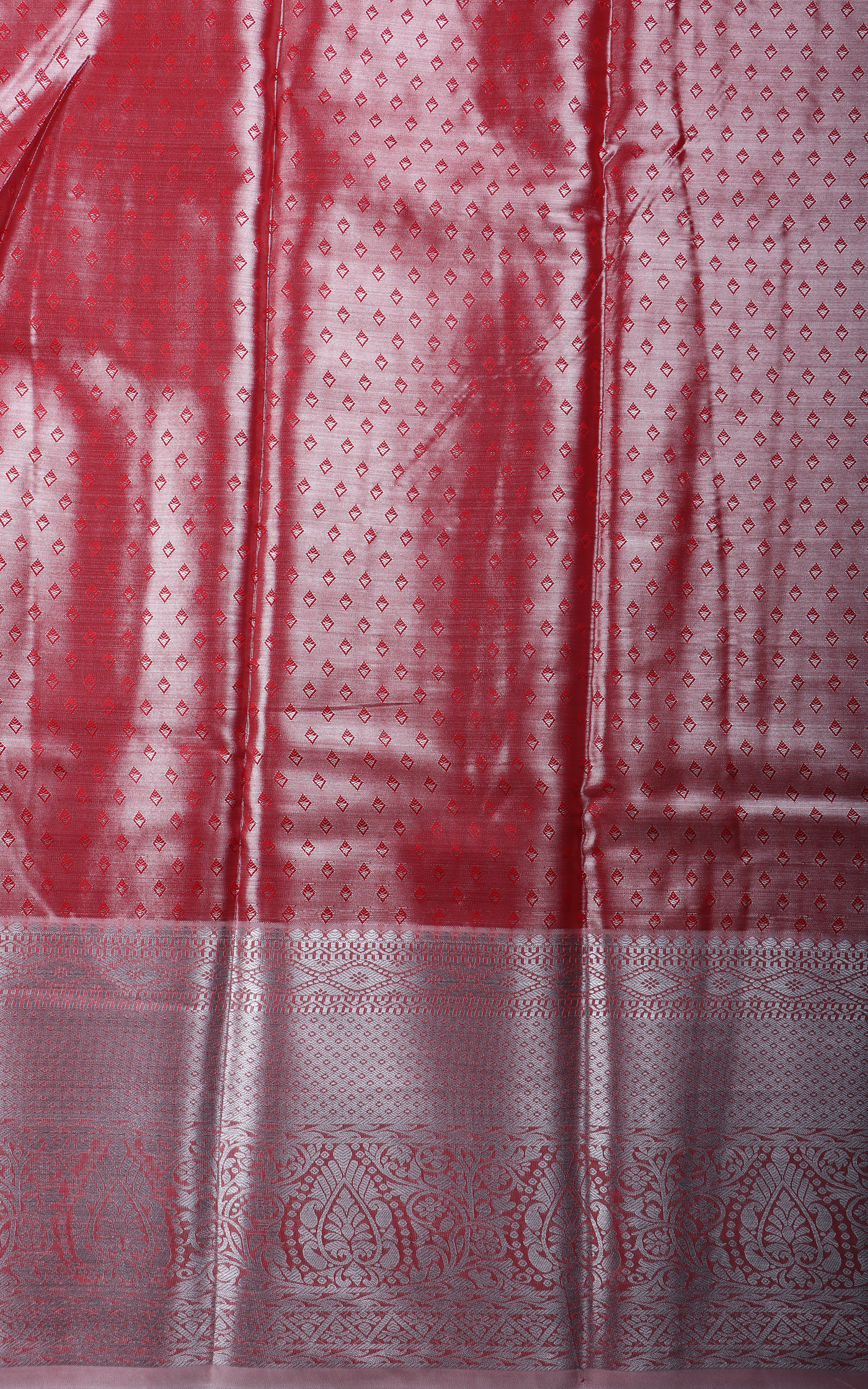 Vichitra Silk Saree Pastel Pink with Allover Zari Brocade Weaves & Zari Woven Border