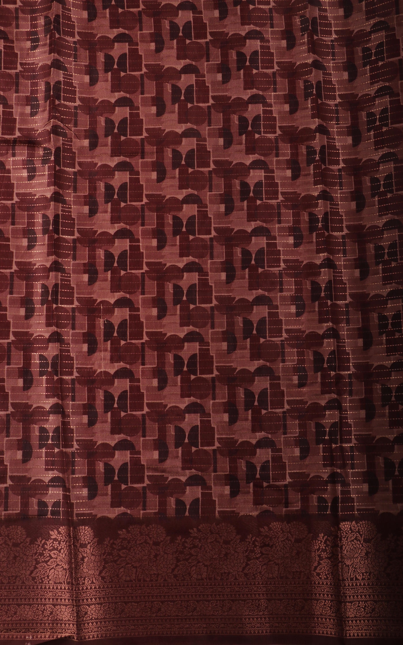 Pastel Pink Semi Tussar Saree with Digital Prints