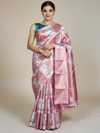 Blush Rose Kanchipuram Silk Saree – The Kamadhenu Chronicles