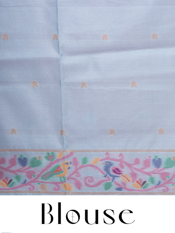 Wine Purple Semi Silk Saree